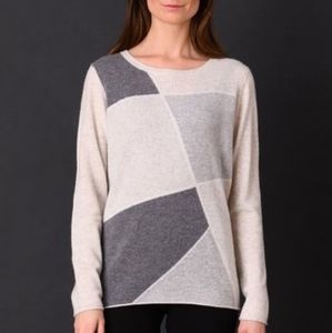 NWT Colour Works - In Cashmere Color Block Sweater